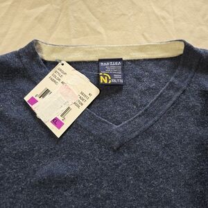 Nautica Men's V-Neck Sweater in Blue